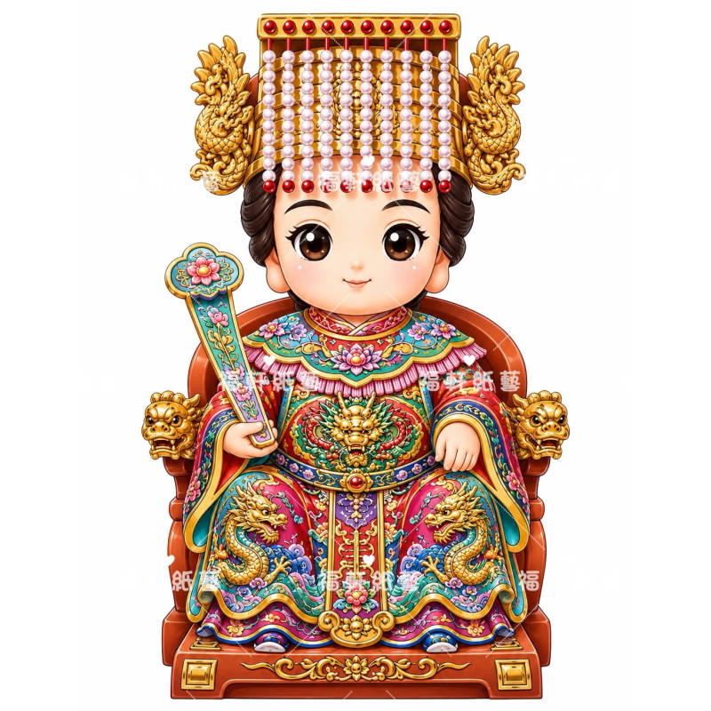  Q版神明紙卡｜媽祖